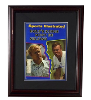 Jack Nicklaus & Arnold Palmer Signed 1970 Framed Sports Illustrated Magazine